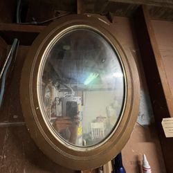 Vintage Oval Mirror 
