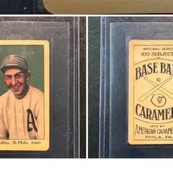 Eddie Collins 1911 American Caramel Aged Reprint