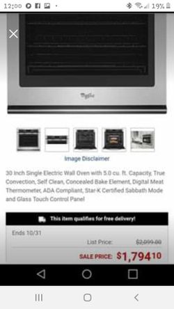 Brand new electric oven in the box
