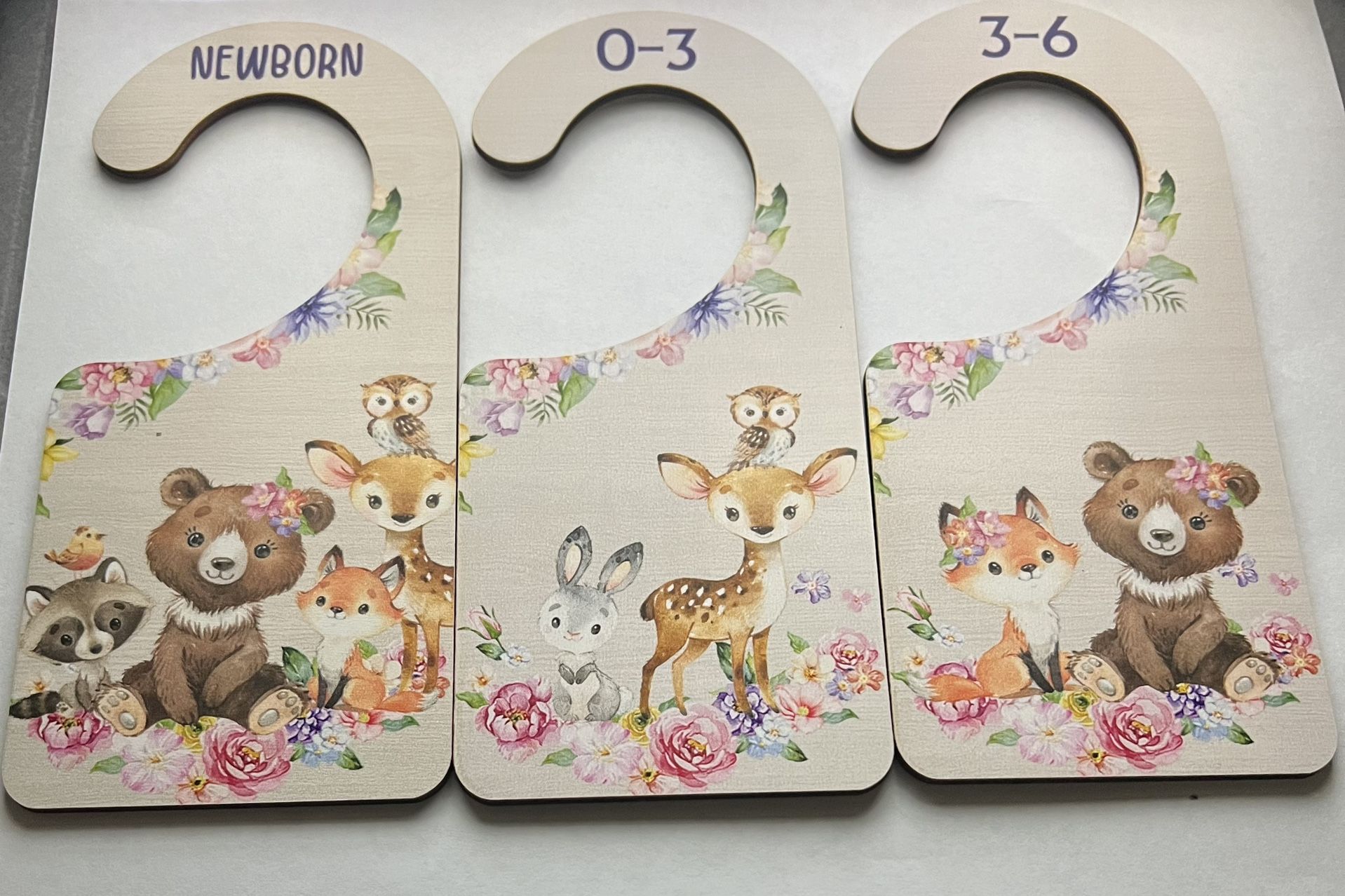 Baby Clothes Organizer Hangers - Animals 