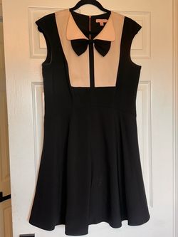 Ted Baker Black and Nude Bow Dress