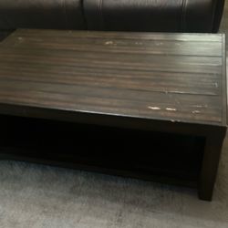 Wood Coffee Table  H18”L50W30 