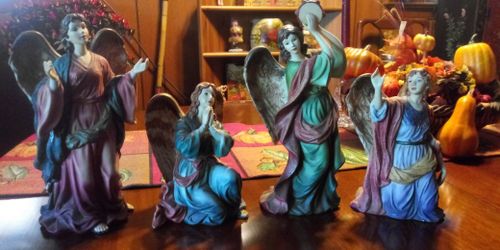 Grandeur Noel collectible Porcelain Angel Set