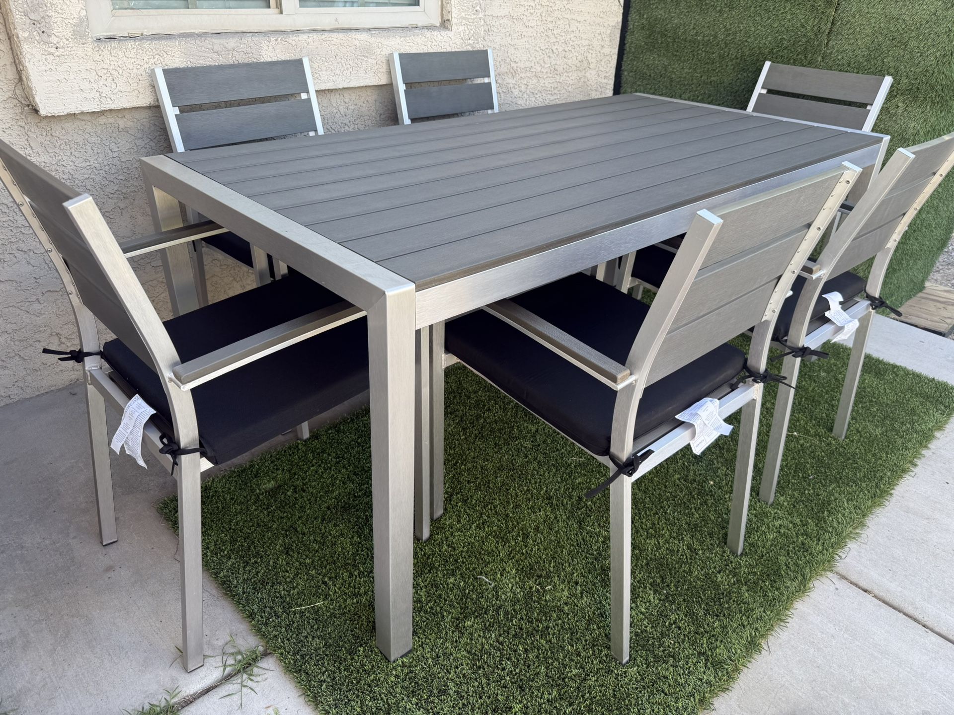 Patio Outdoor Furniture Modway 6 Chairs With New Cushions And 1 Table