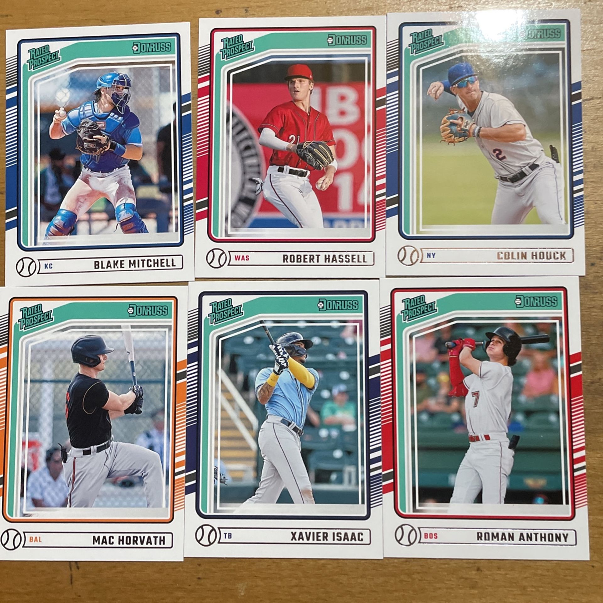 2024 DONRUSS LOT OF 15 RATED PROSPECT CARDS