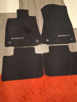 Black new Lexus floor mats