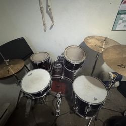Maroon Pearl Drum set 