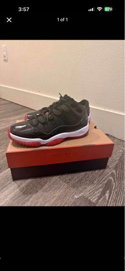 jordan 11 bred lows size 10.5 men