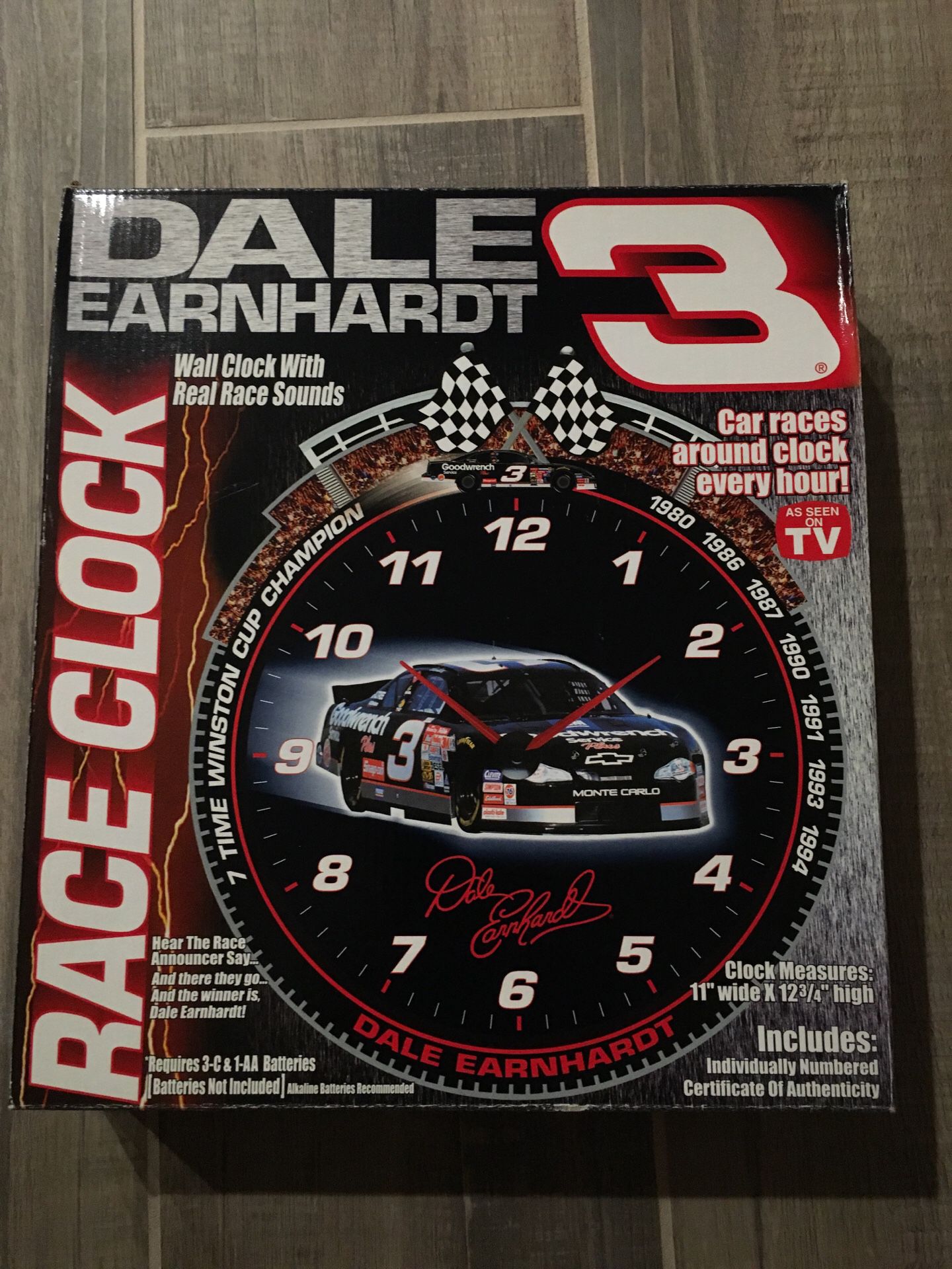Dale Earnhardt Race Clock
