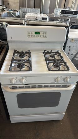 GE Four Burners White Gas Stove