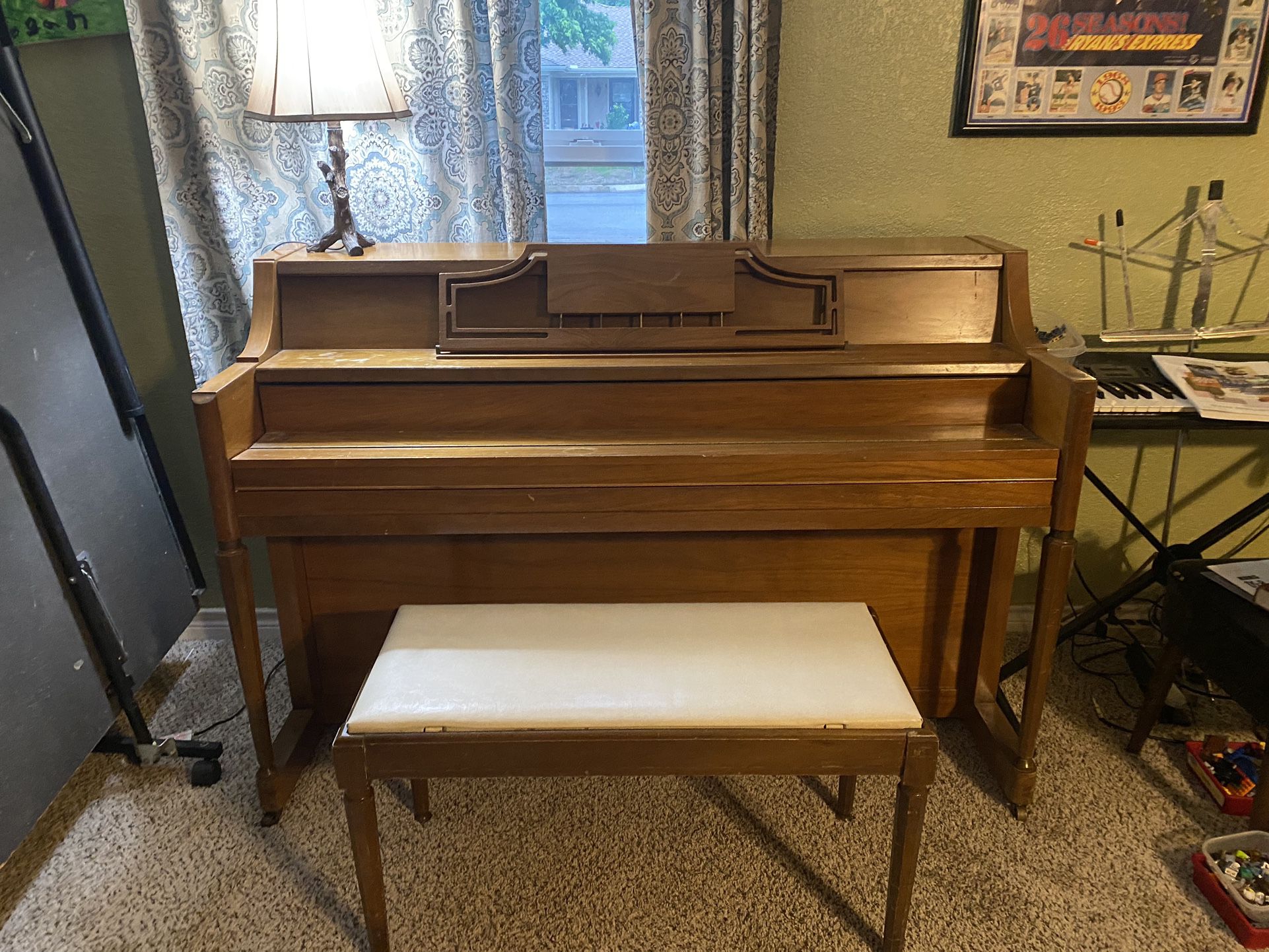 Story And Clark Upright Piano With Original Bench