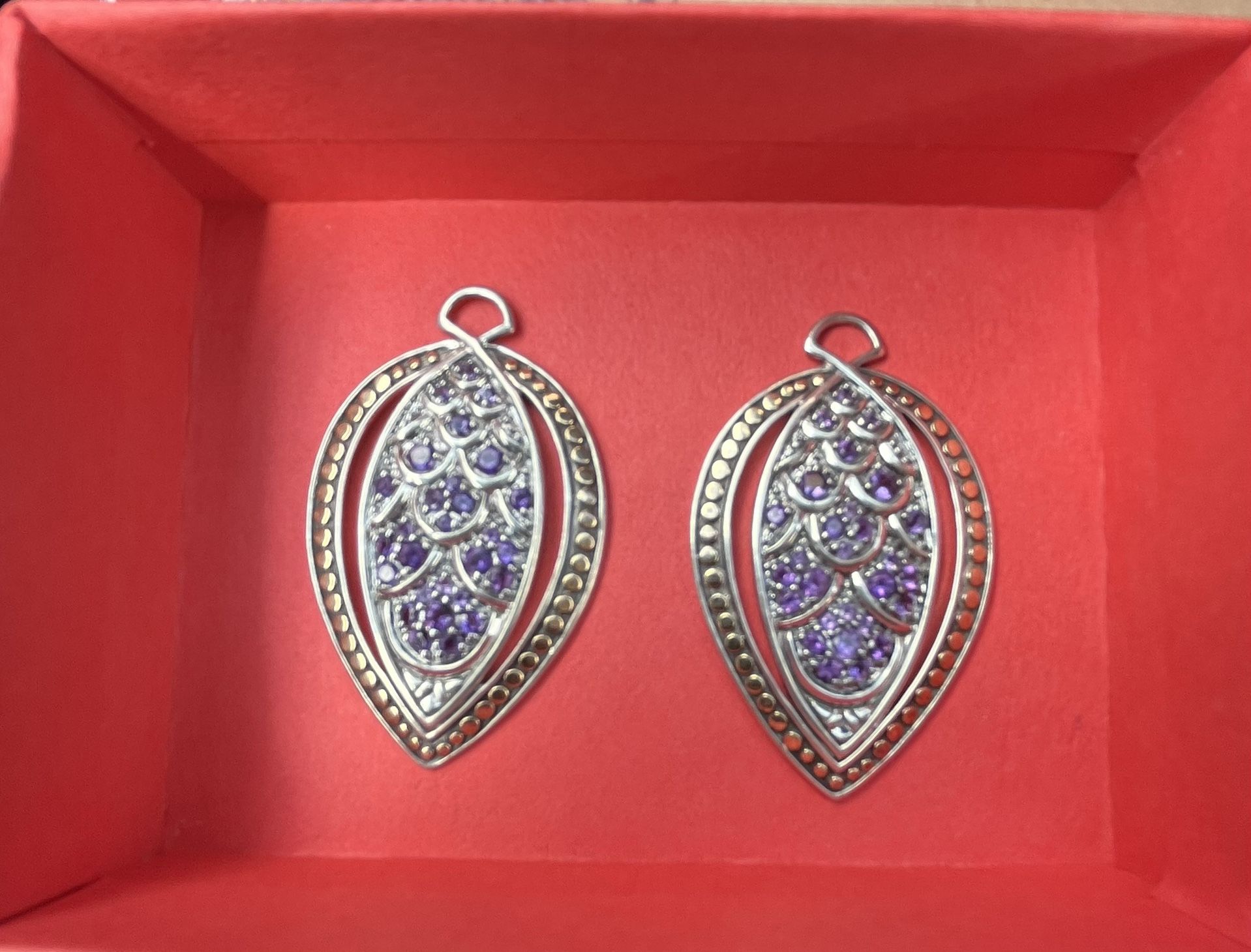 John Hardy Pendants 18k Gold Dot And Silver