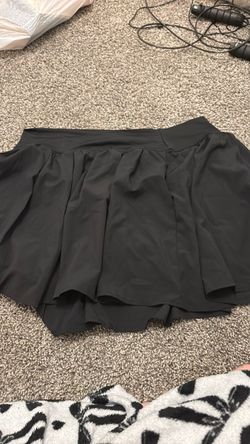 Black swim skirt