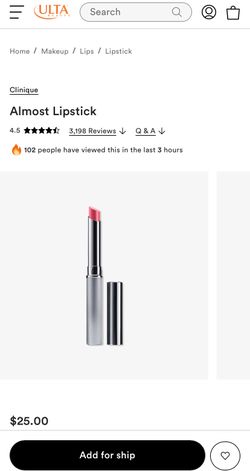 Clinique Almost Lipstick Pink Honey 