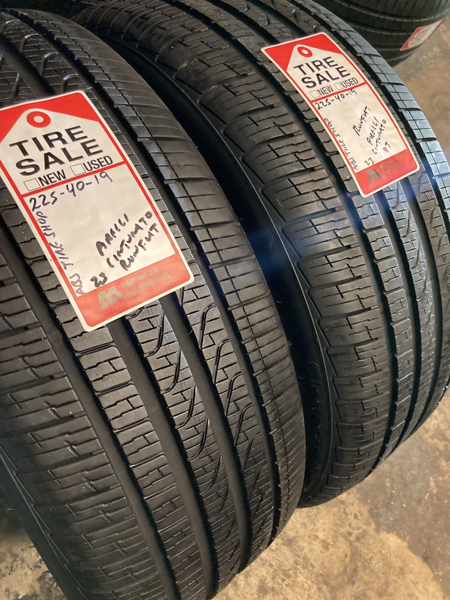 225/40/19 Pirelli