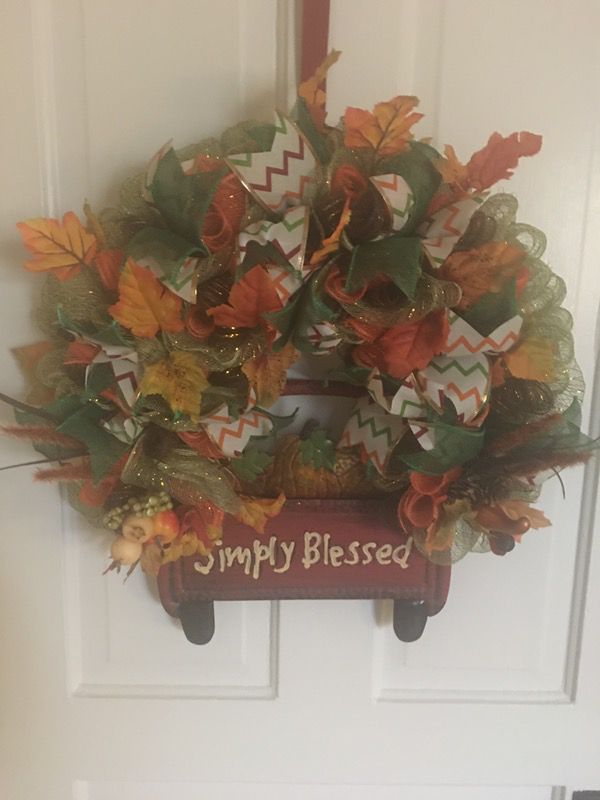 Fall decor / Thanksgiving door wreath