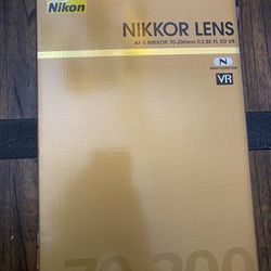 Nikon 70-200E FL Ed Vr Lens