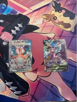 Pokemon cards charizard ex 223/197 SIR & mew V 251/264