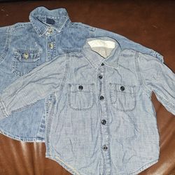 Toddler denim shirts