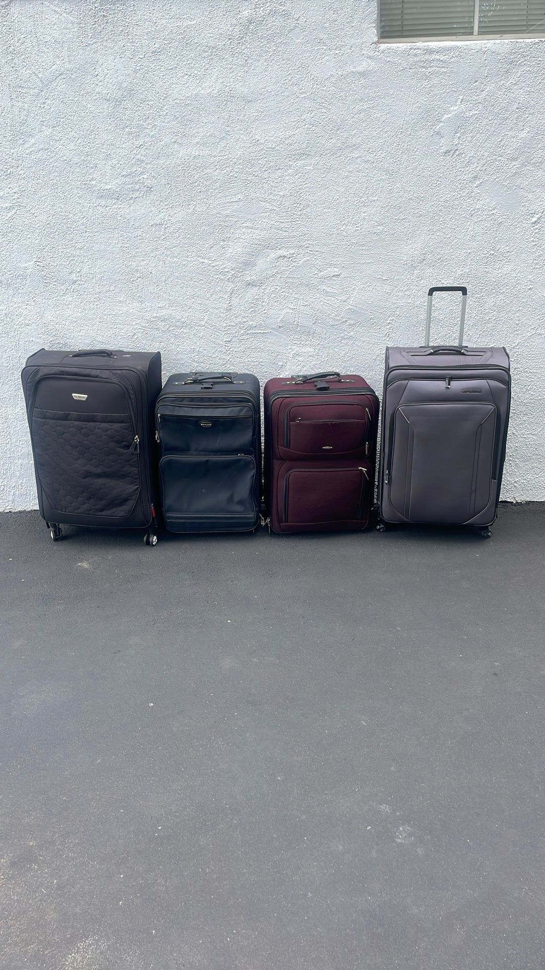 I have four pieces of luggage for sale, getting older, not traveling as much no longer needed.
