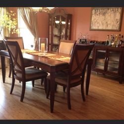 Dining room table-6 Chairs and Buffet