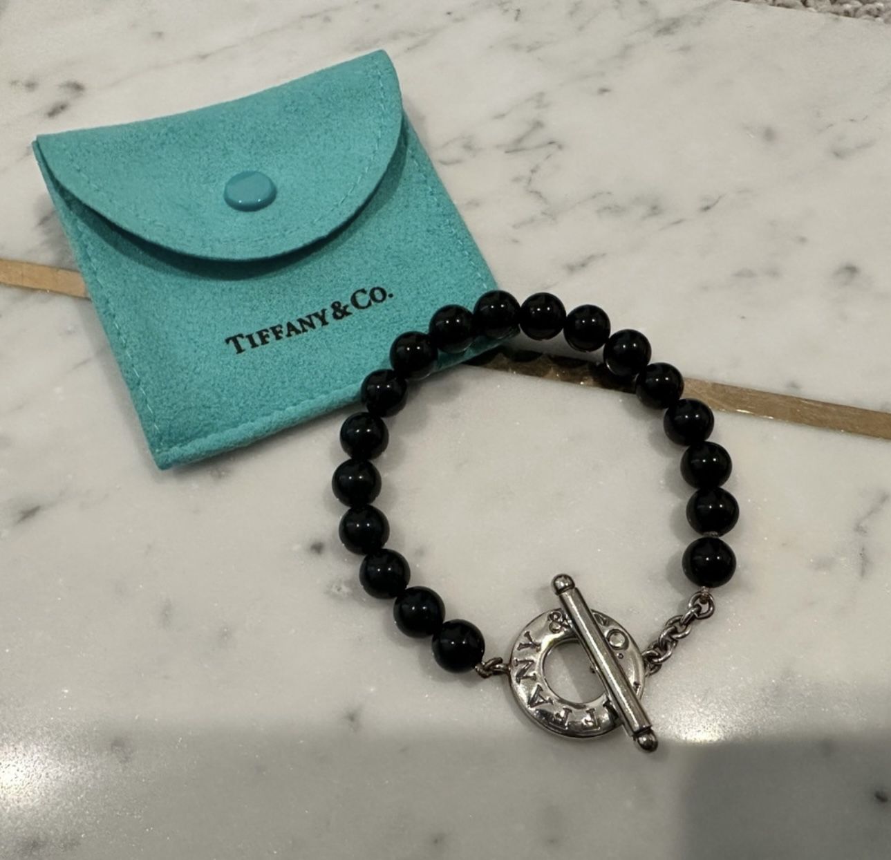 Tiffany & Co Beads Toggle Bracelet Black Onyx