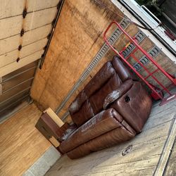 Leather Couch Recliner 