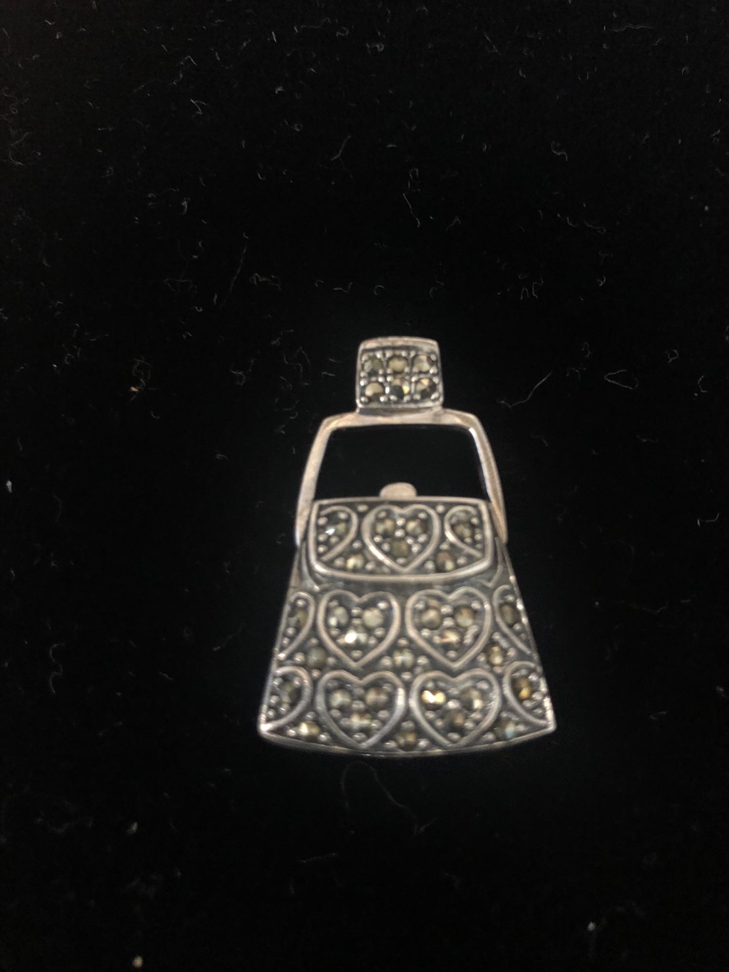 Sterling Silver Marcasite Locket