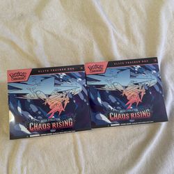 Pokemon Mega Evolutions Chaos Rising Sealed New Elite Trainer Box