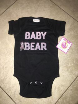 Mumsy Baby Bear Boy / Girl Onesie, Size 6 months