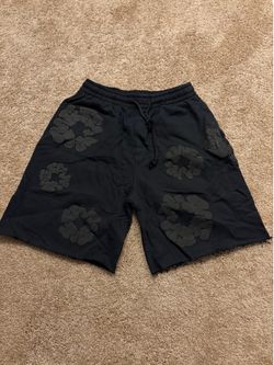 Denim tear shorts, size small, black on black