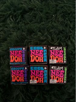 Bundle of 6 Mini Needos (Groovy Jewel, Cool Cube, Twirl Groovy Glob
