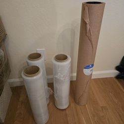 Moving Supplies: Plastic Wrap, Packing Paper