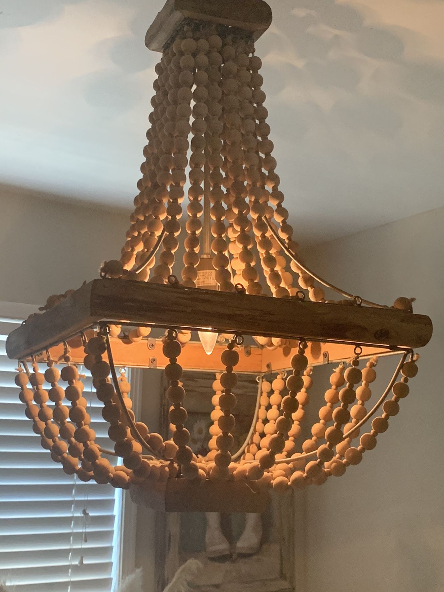 Wood chandelier !!!