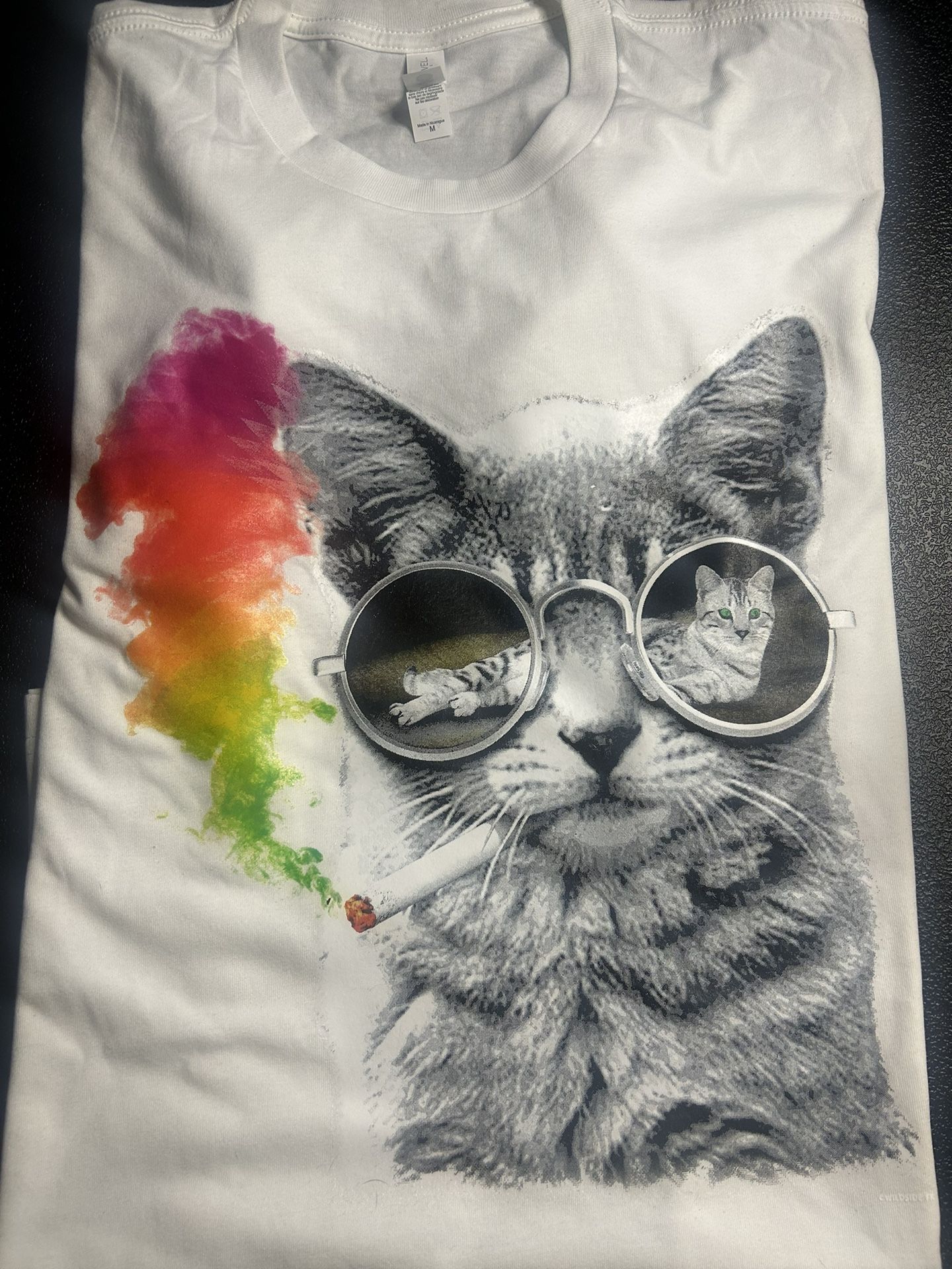 Smoking Cat t shirt