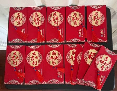 12 Chinese Red Money Envelopes $5 for All