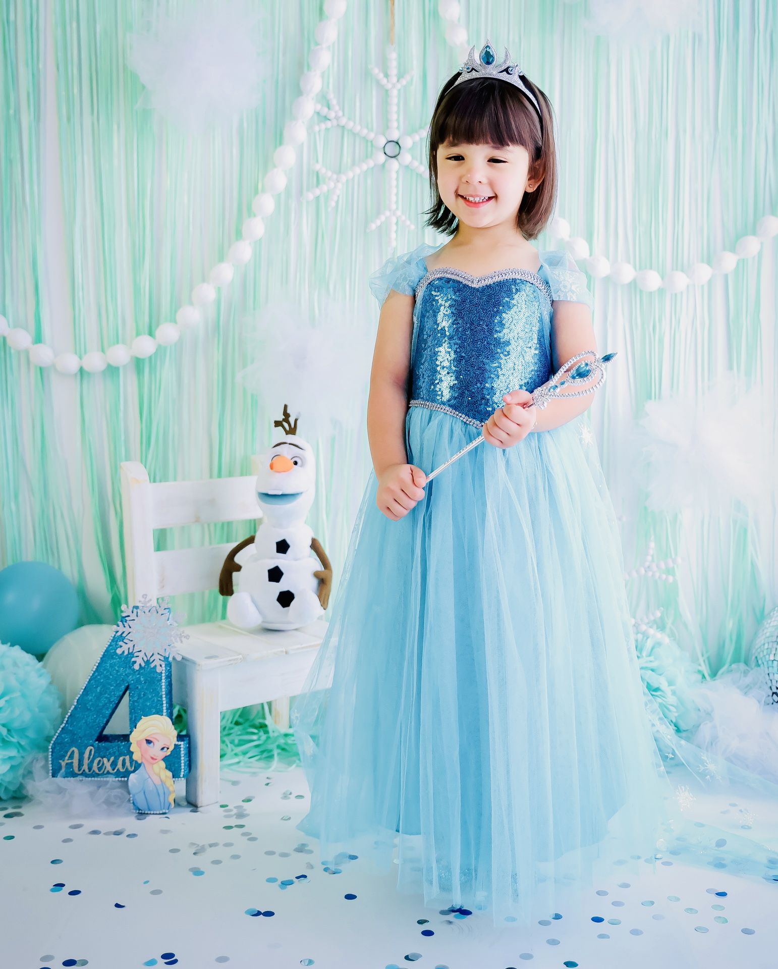Homemade Elsa Frozen Dress