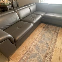 Sectional Sofa Faux Leather