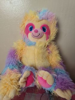 Rainbow Sloth Animal Plush