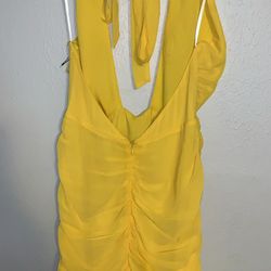 Yellow Fringe Dress 