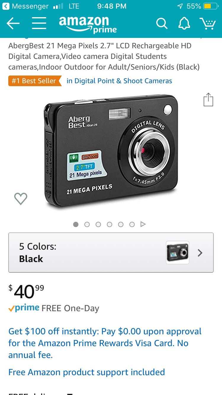 Brand new digital camera