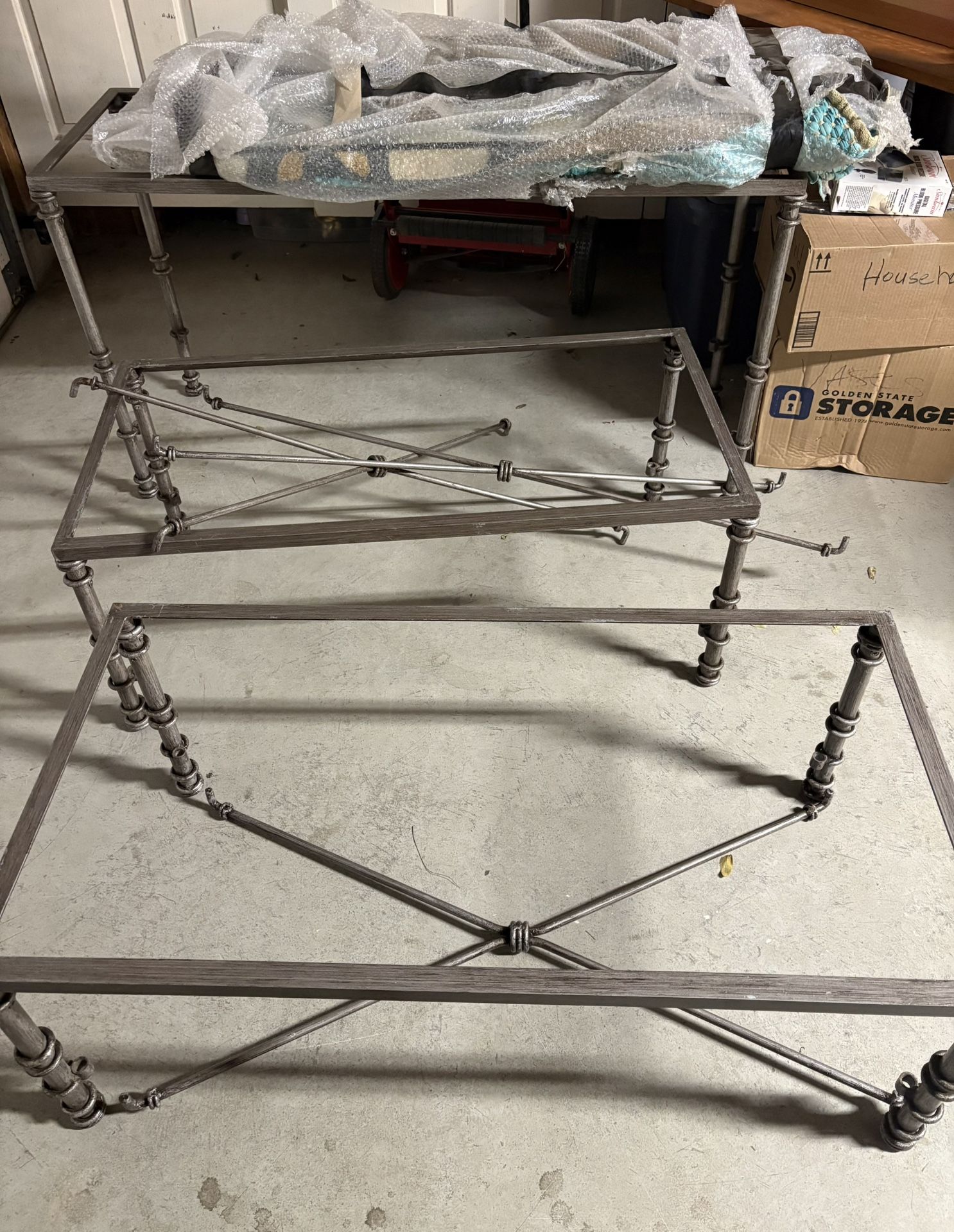 3 Iron Metal Tables