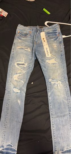 Purple jeans