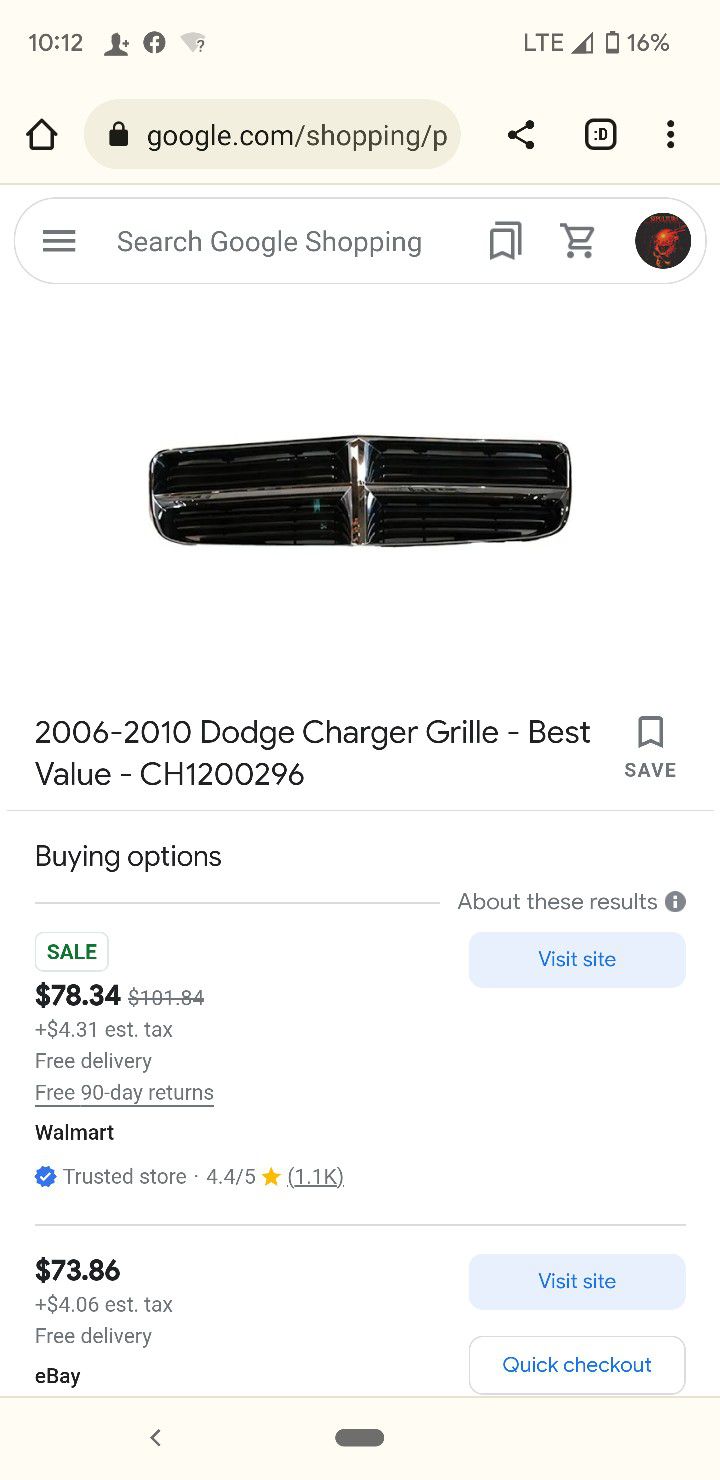 Dodge Charger Grill 