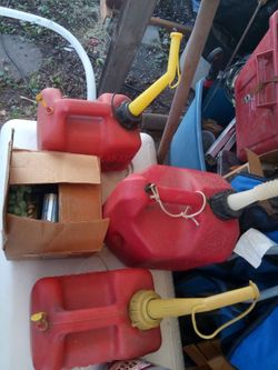 Gas cans 5 bucks each