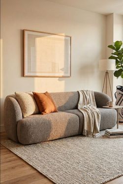 AllModern Davis 85" Upholstered Boucle Sofa