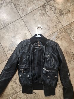 Halloween Cosplay faux leather jacket
