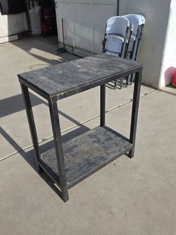 Work  Table with Bottom Shelf