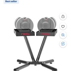 FitRx SmartRack Dumbbell Stand, Dumbbell Rack and Kettlebell Weight Rack Stand for Home Gym