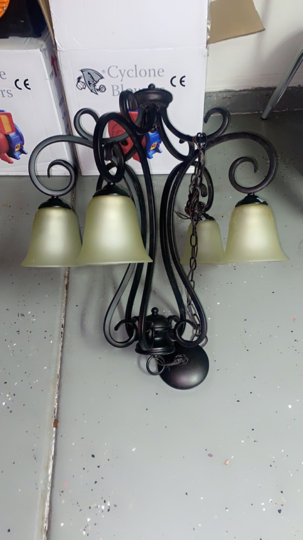 Old Fashioned Vintage Lamp, Lampara Vintage Antigua